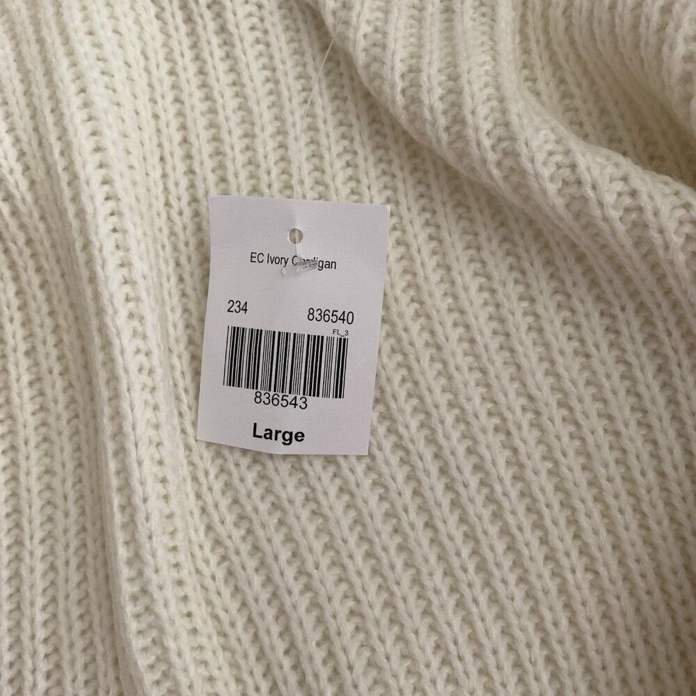 Cozy Cream Hooded Knit & Sherpa Cardigan - Picture 8 of 11